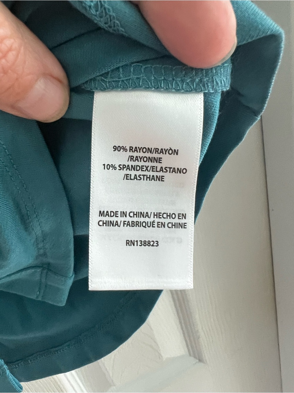NWT Women's Turquoise Ruched Button Front Top - Picture 6 of 7